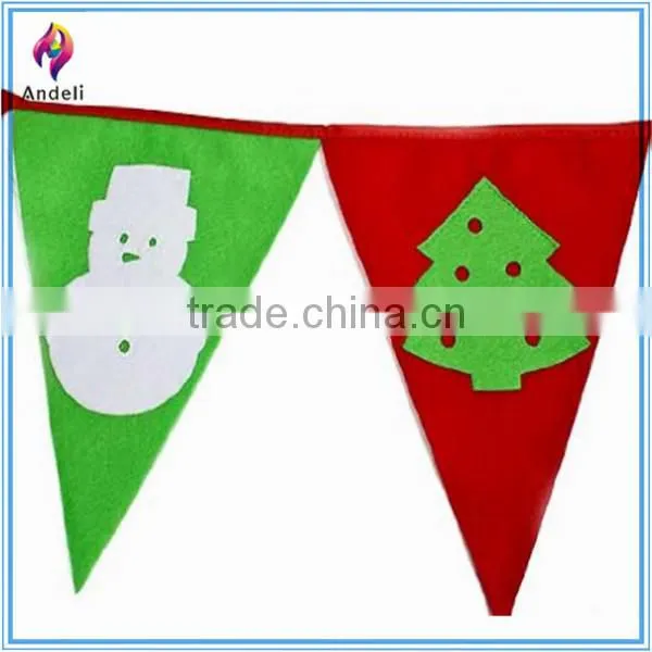 Chinese Christmas Craft Decoration Ornament Crafts Triangle Flag photo-2