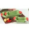 P010 Porcelain Bakeware Set in Green Color