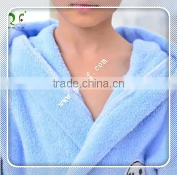 100% Cotton Hooded Bathrobe,child Kids Bathrobes photo-2