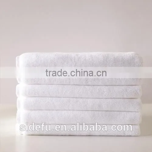 Wholesale Hotel 100% Cotton White Bath Towel Set photo-5