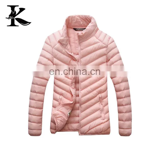 Lastest Design for Female Windproof Winter Coats Thin Down Jacket photo-2