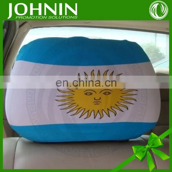 Hot Sale Custom Spandex Polyester Printed Car Seat Headrest Cover photo-5