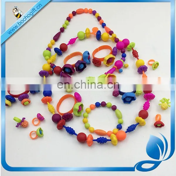 Newest Plastic Girl DIY Pop Beads Best Gift for Girl