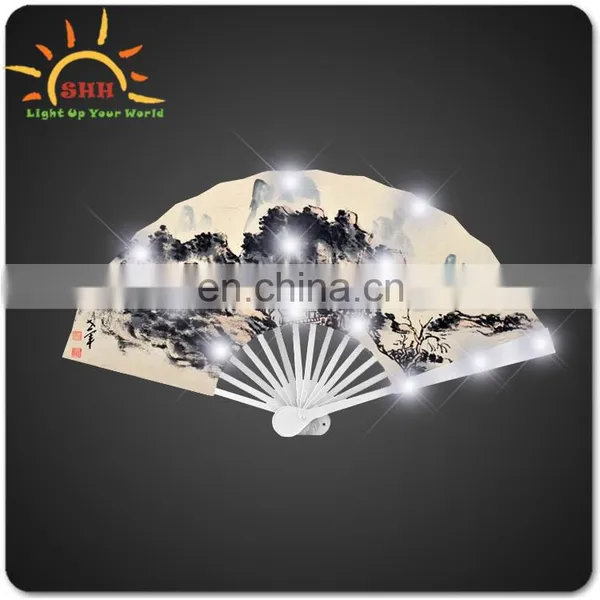 New Products 2016 Innovative Products Hand Held Folding Fans With LED Lights photo-5