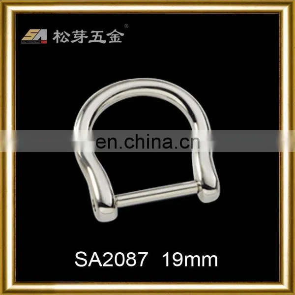 Strong Elastic Gold and Silver D Ring Bag Buckle