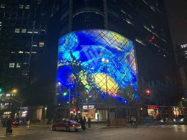 Invisible Led Display/transparent screen/glass curtain wall