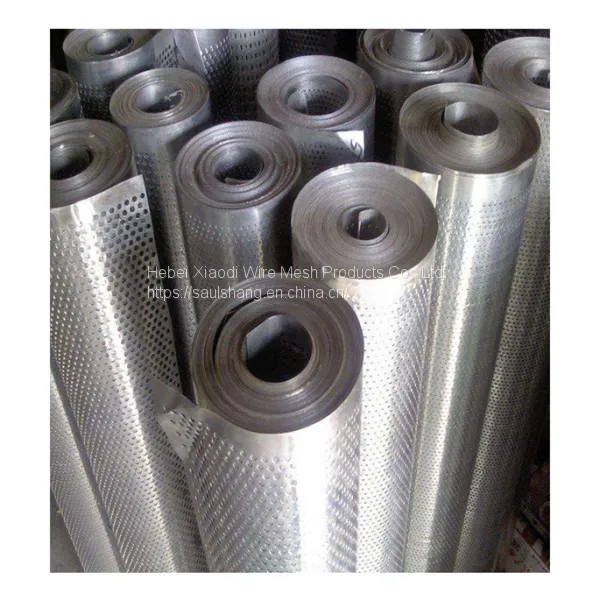 Food grade stainless steel aluminum rectangular 0.8mm perforated sheet metal