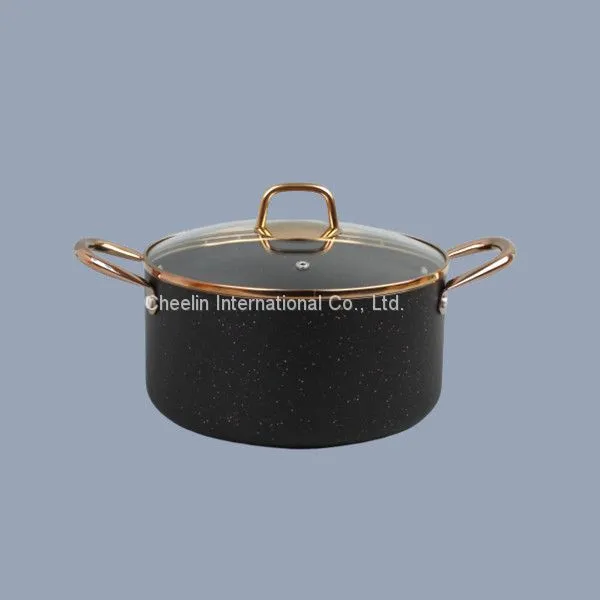 Non-stick Pressed Aluminium Cookware Set With Marble Coating photo-4