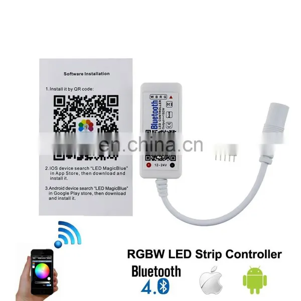 Smart Mini DC12V 24V 4Channel Controller For RGBWW RGBW RGB Led Strip Light photo-5