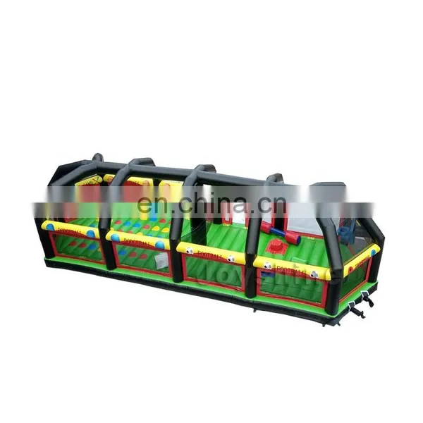 6 in 1 Inflatable Football Dodgeball Area Joust Twister Baseball Bounce House Field Cage Volleyball Game Court For Adult photo-4