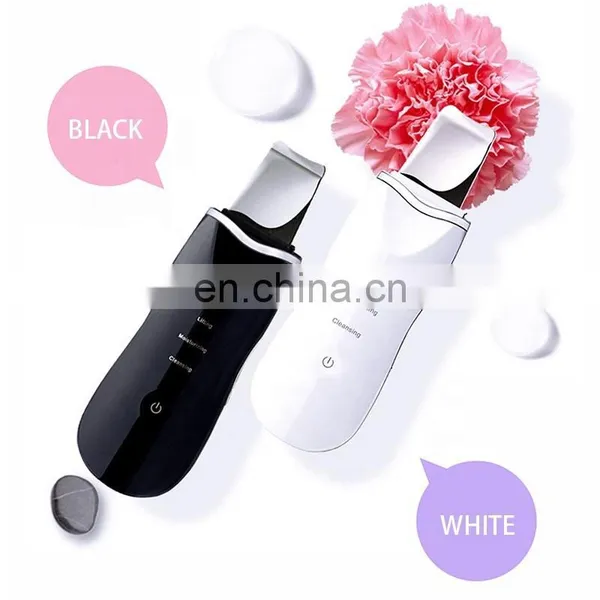 2018 Deep Clean Facial Skin Scraper Electric Ultrasonic Skin Scrubber for Beauty Whitening Facial Machine photo-2