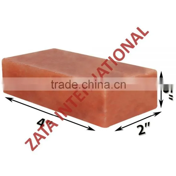 Himalayan Natural Crystal Rock Salt Tiles Plates Slabs Size 4" x 2" x 0.5" for BBQ Barbecue Cooking Searing Serving Grilling