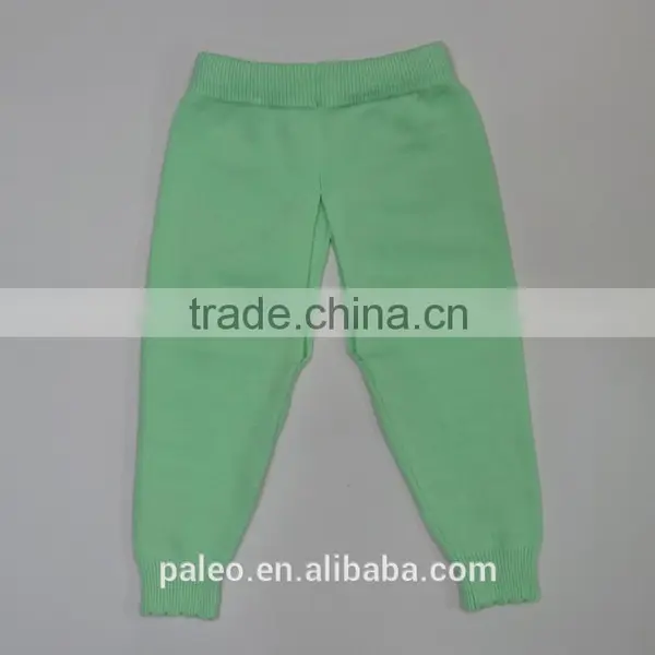 Cheap 100% Cotton Knitted Pattern Design Boys Long Sport Trousers
