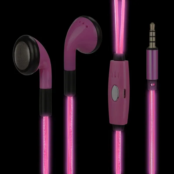 Luminous Earphone In-ear Wired Glowing Stereo Headphones photo-3