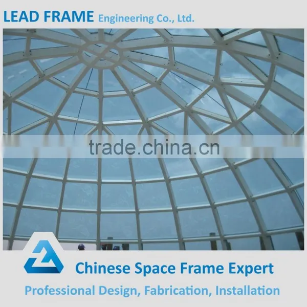 Large Span Steel Space Truss Space Frame DIN Glass Roof Dome photo-4