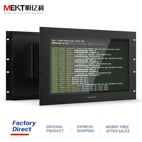 8U Cabinet Rackmount 17.3 Inch Industrial Smart Terminal Touchscreen Server All-in-Ones PC Windows 10 IoT/11/Linux  1920*1080