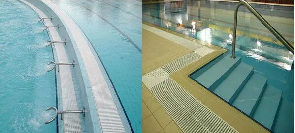 ABS Plastic Wavy Gratings for Overflow Swimming Pool Gutter Driveway Pool Overflows photo-5