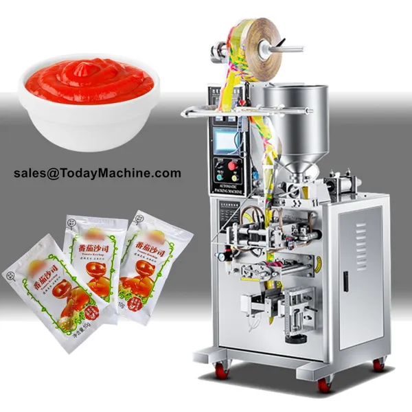 Automatic Cosmetic Sample Sachet Body Lotion Gel Face Cream Packaging Machine photo-5