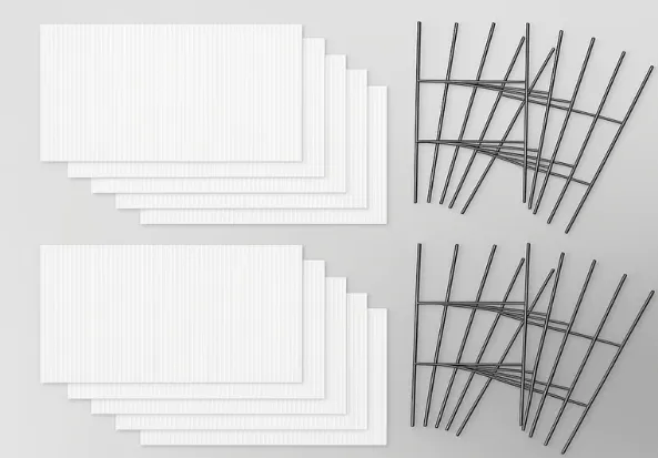 Custom Blank White Corrugated Plastic Signs