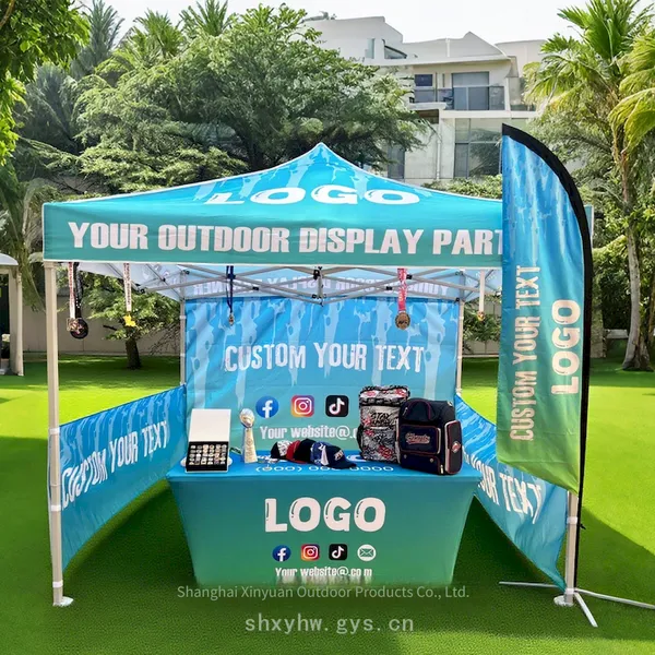 Customizable Billboard Logo Outdoor Promotion Booth Tent, Semi-automatic and Quick-to-set-up Pop-up Tent photo-3