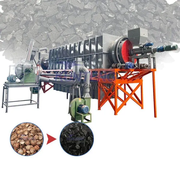 Horno de carbonización continua de residuos fúngicos de pajas automáticas y tallos de tabaco EPC