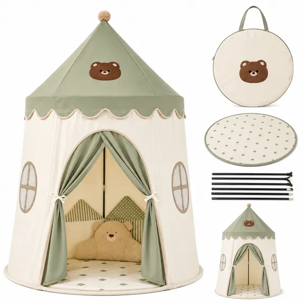 Kid Toddler Play Set,Polyester House Play Tent photo-4
