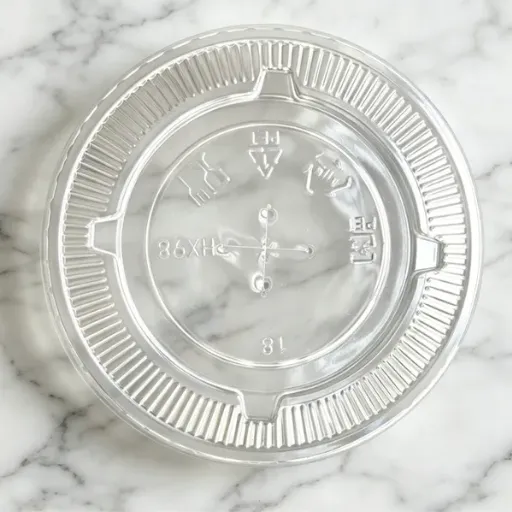 Disposable Plastic Dome Flat Lids Compatible With Takeaway Drink Cups photo-4