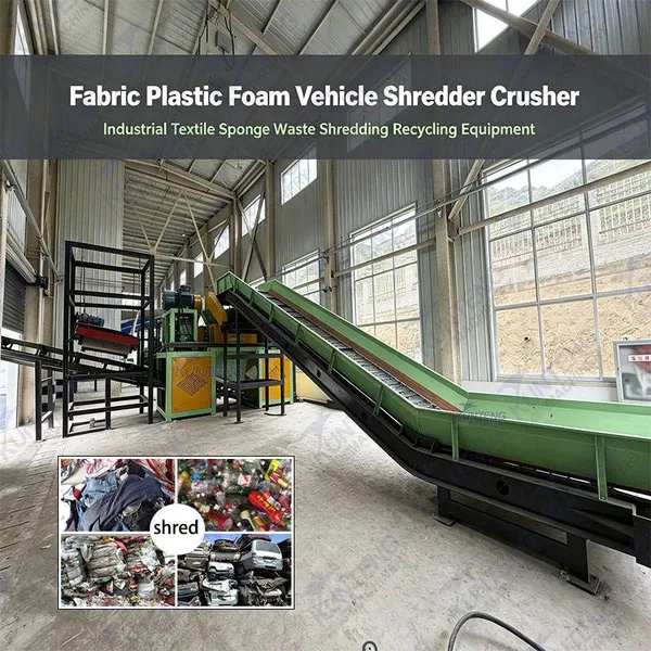 Stoff, Plastik, Schaumstoff, Fahrzeug-Schredder, Mühle, industrielle Textil- und Schwammabfall-Schredder- und Recyclingausrüstung EPC