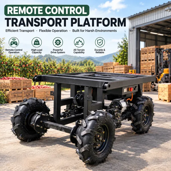 Remote Controlled Transporter Multi Purpose Electric Utility Vehicle for Farm and Warehouse