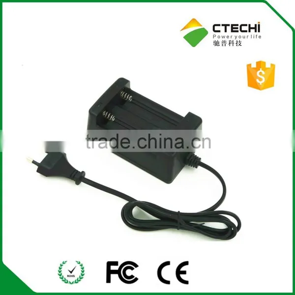 26650 Battery Dual Charger Two Slot Smart And Fast 3.7v Li-ion Battery Charger photo-2