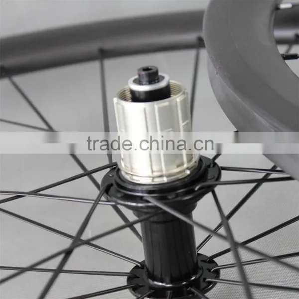 700c 27mm Width Carbon Road Bike Wheelset Tubular Wheelset W40T Powerway R13 Hub photo-5