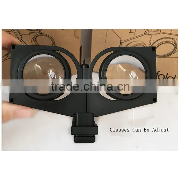 2016 New Folding vr Box Plastic Folding Box Cardboard vr Viewer Quality Choice