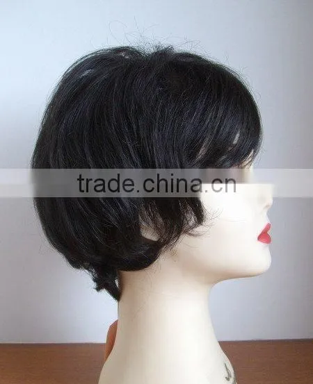 Brazilian Full Lace Wig Natural Color 100% Virgin Human Hair Wig photo-3