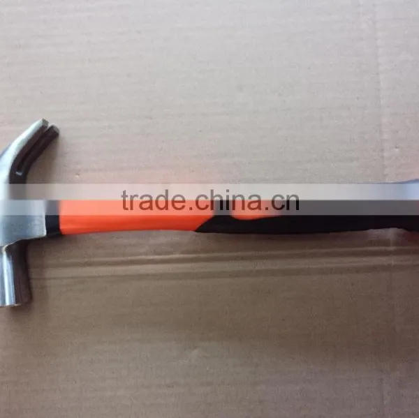 fine polished TPR handle claw hammer