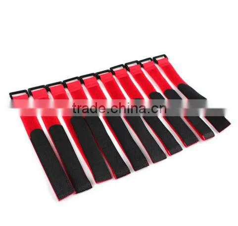 Reusable Nylon Hook Loop Strap Tie Down Wrap Cable Cord 2x20cm photo-2