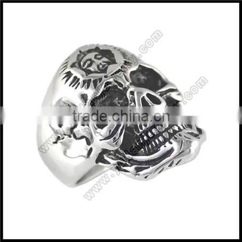 Stainless Steel Cross Ring Jewelry Wholesale photo-2