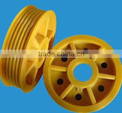 PTFE Wear-resistant Nylon Adding MOS2 Cargo Self-lubricating Properties, Low Wear Resistant Level PA6 / PA66,for Pulley