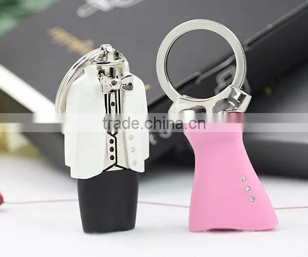 Wedding GiFT Evening Dress Key Chains With Gift Box