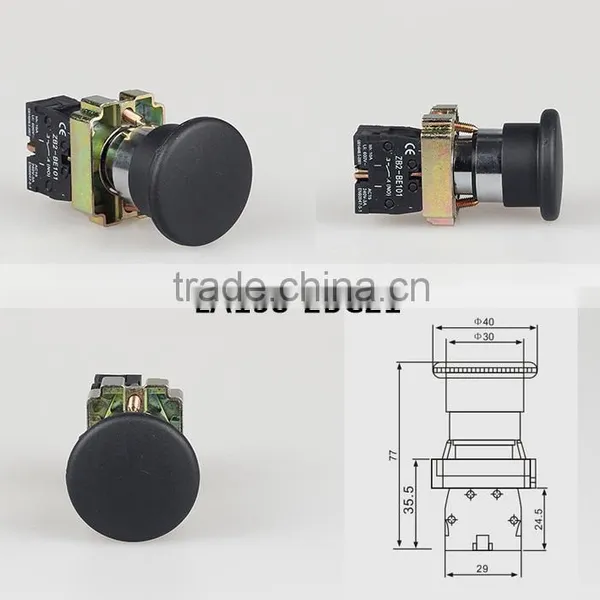Good Quality Sell Well Custom Mushroom Spring Return Push Button Indicator photo-4