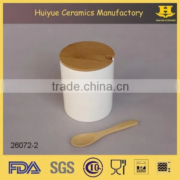 Ceramic Condiment Set, Spice Jar With Spoon photo-4