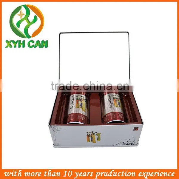 Accept Custom Order and Recycled Materials Feature Tin Tea Caddy