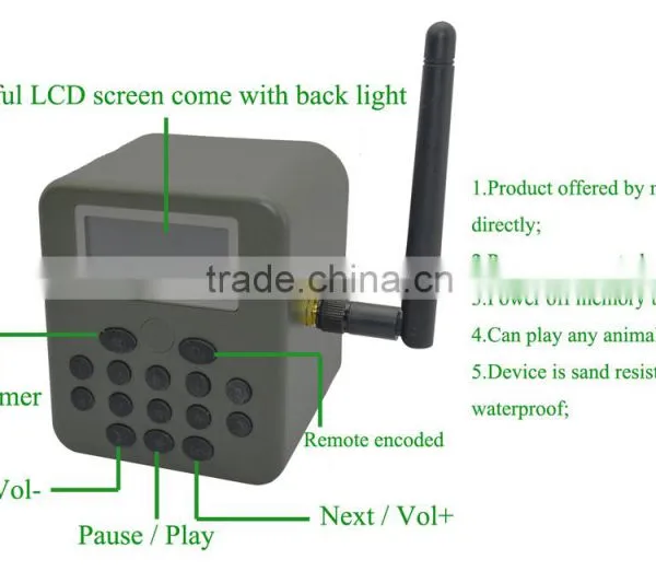 Waterproof Electronic Decoy, Electronic Decoy Bird Caller, Electronic Decoy Mp3 With Quite Clear Song Audio Output photo-4