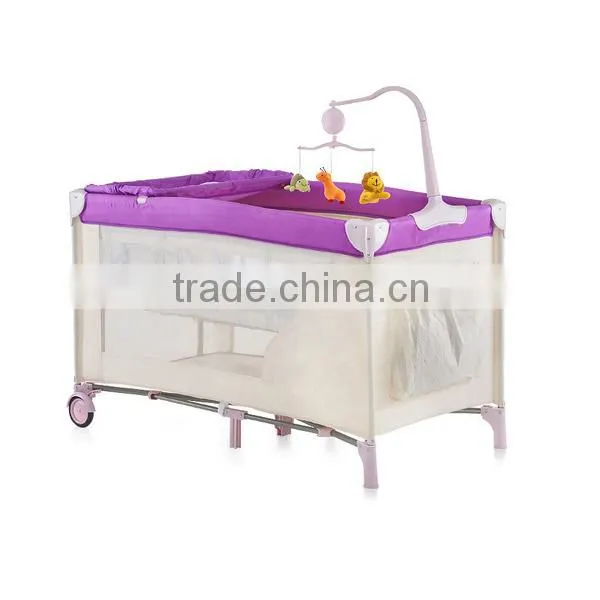 Good Quality European Standard Playpen Baby Playpen Baby Playyard Travel Cot photo-2