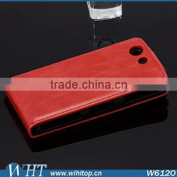 Luxury Leather Case for Sony Xperia Z3 Mini, Flip Leather Case for Sony Xperia Z3 Compact photo-4