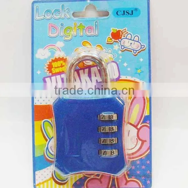 High Security Colorful 4 Digits Big Zinc Lock photo-3