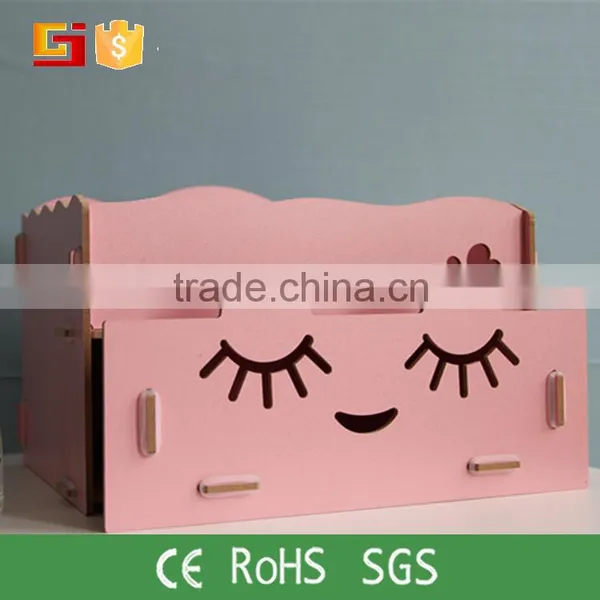HOME-GJ Hot Sale Pink Decorative Storage Boxes Wholesale, Exquisite Design Makeup Storage Box photo-2