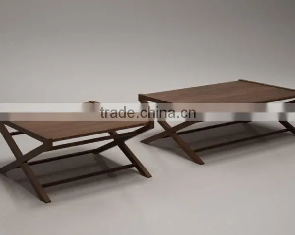 Modern Wooden Tall Coffee Table (T-86A) photo-2