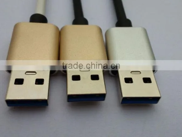 High Quality USB 3.1 Type c Male to USB 3.0 A Type Male Al Shell Cable OD 4.2mm photo-3