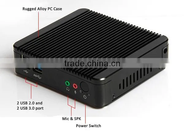 Barebone System Bay Trail J1800 2 Ethernet Mini pc Partaker 2.41GHZ Turo 2.58GHZ photo-3