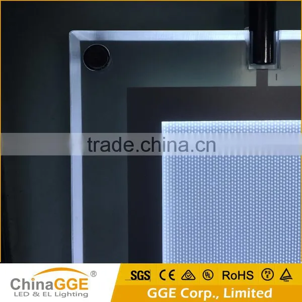 Super Slim Window Display Ceiling LED Hanging Crystal Acrylic Light Box photo-5